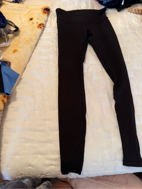 lululemon athletica Pants - lululemon athletica Black Logo High-Rise Leggings